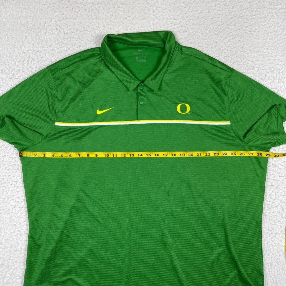 Oregon Ducks Polo Mens 4XL Green Nike Dri-FIT Short Sleeve Athletic CN7857-377